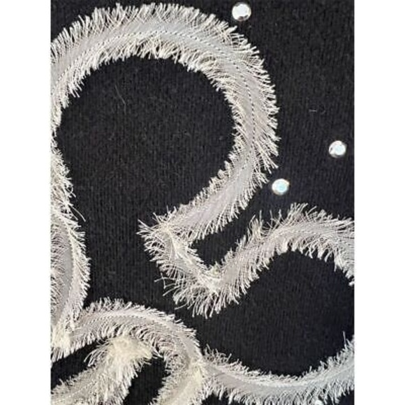 Disney Women's Zip-Up Hoodie Black Embroidered Mickey Mouse Size M Rhinestone - Picture 5 of 9